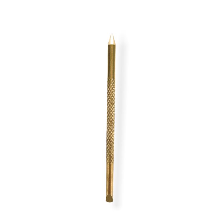 Pin mosiężny moletowany