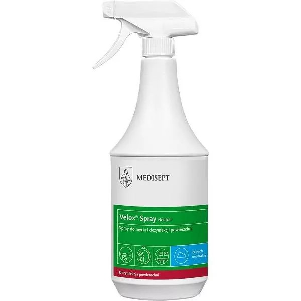 Velox Spray Neutral Medisept płyn do mycia i dezynfekcji powierzchni 1L